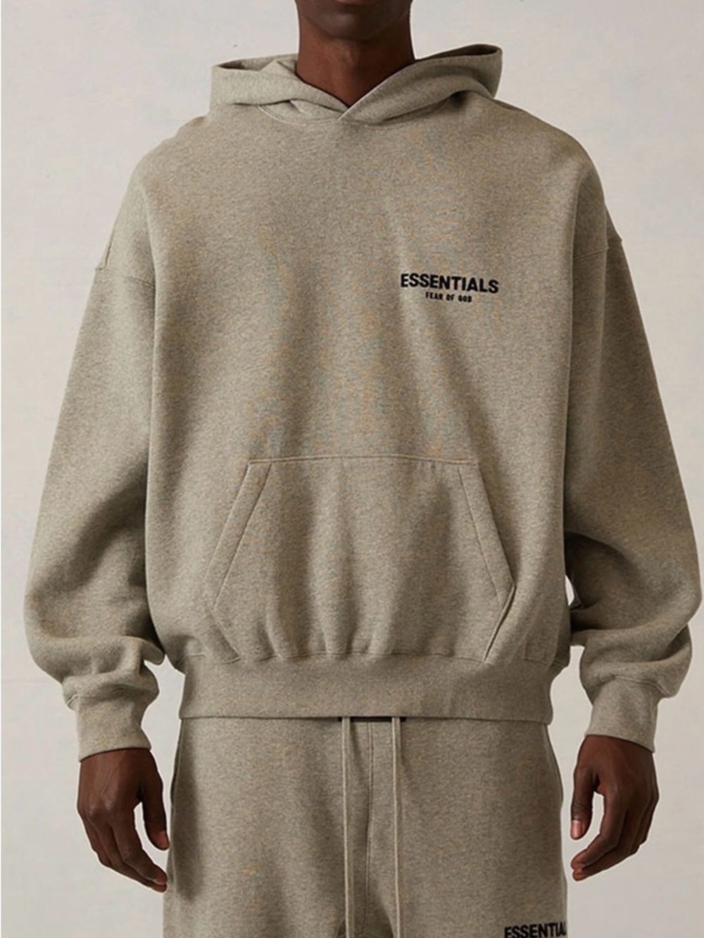 NWT Fear of God ESSENTIALS Dark Oatmeal Hoodie